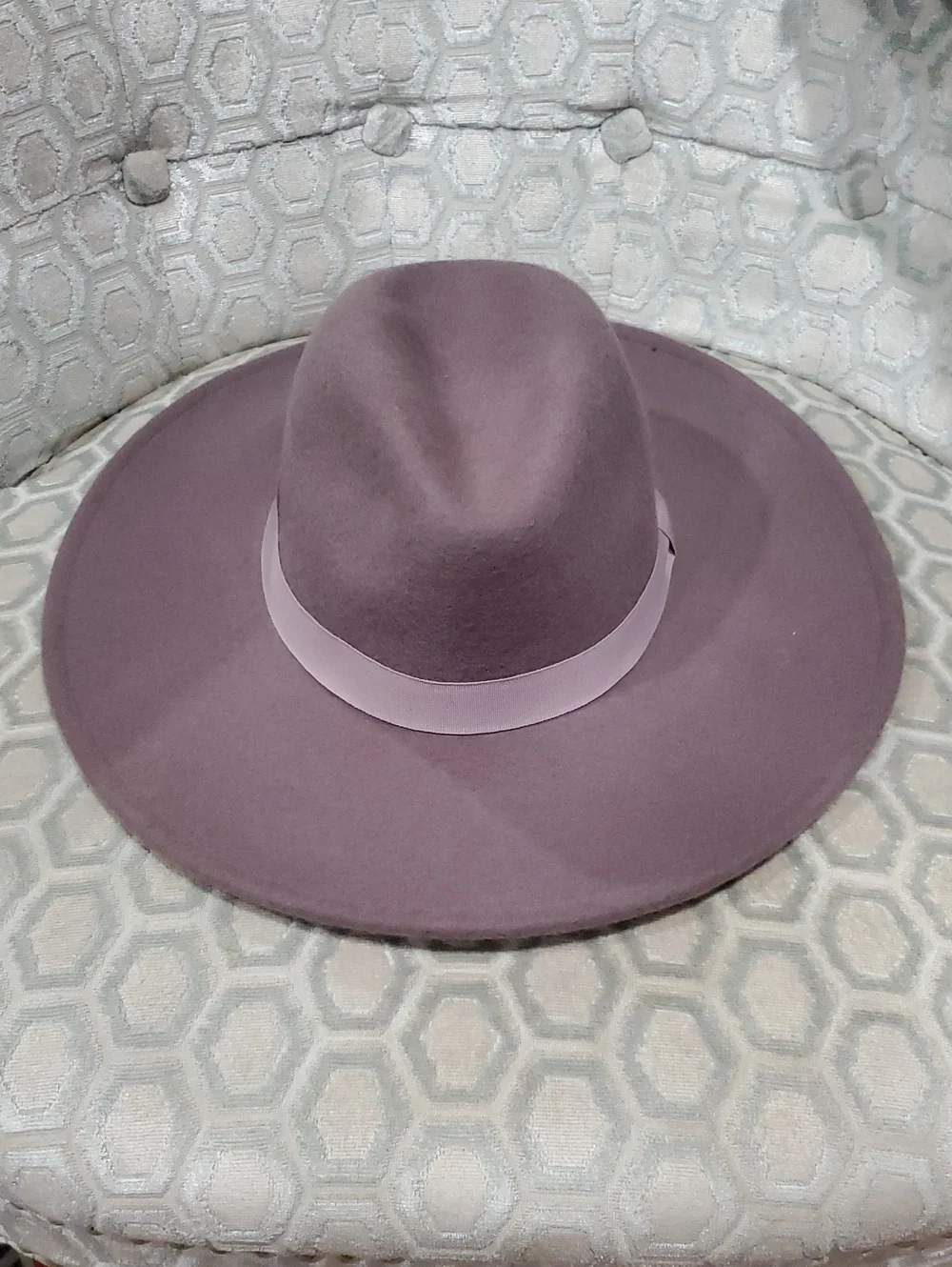 Lucky Brand 100% Wool Wide Brim Ranger Hat In Dusty Mauve